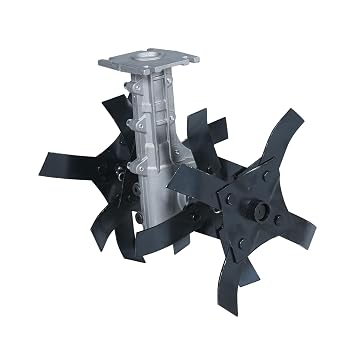 28MM S-Type Tiller Attachment for Side Pack |12-Inch Working Width | for Soil Cultivation, Weeding & Gardening
