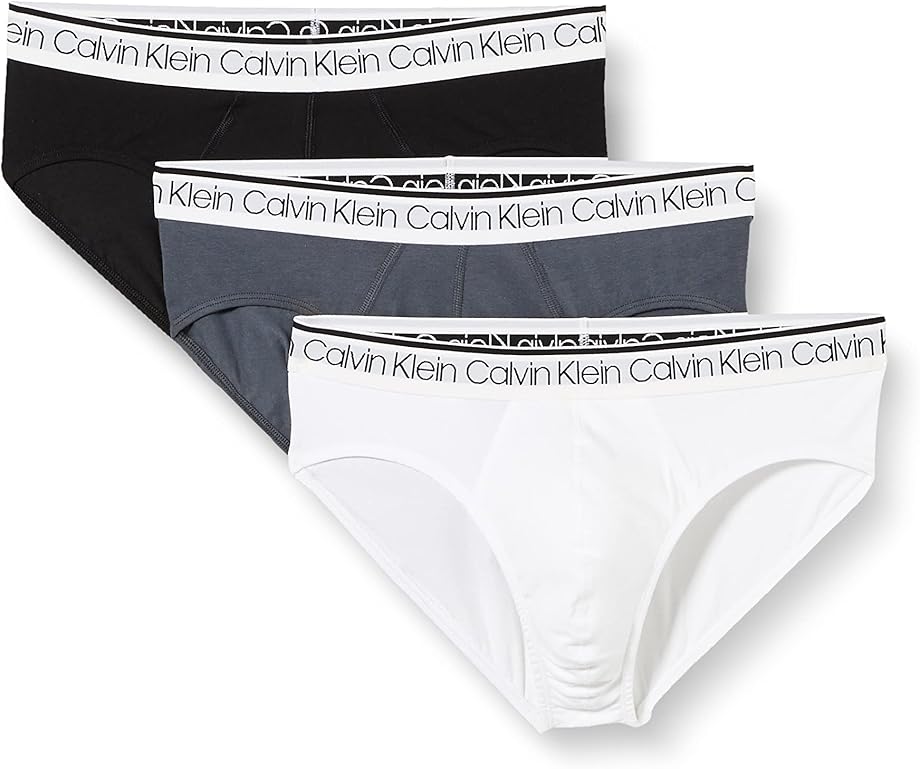 Calvin klein slip uomo 3 pack hip brief 3 pk elasticizzati 000NP2420A