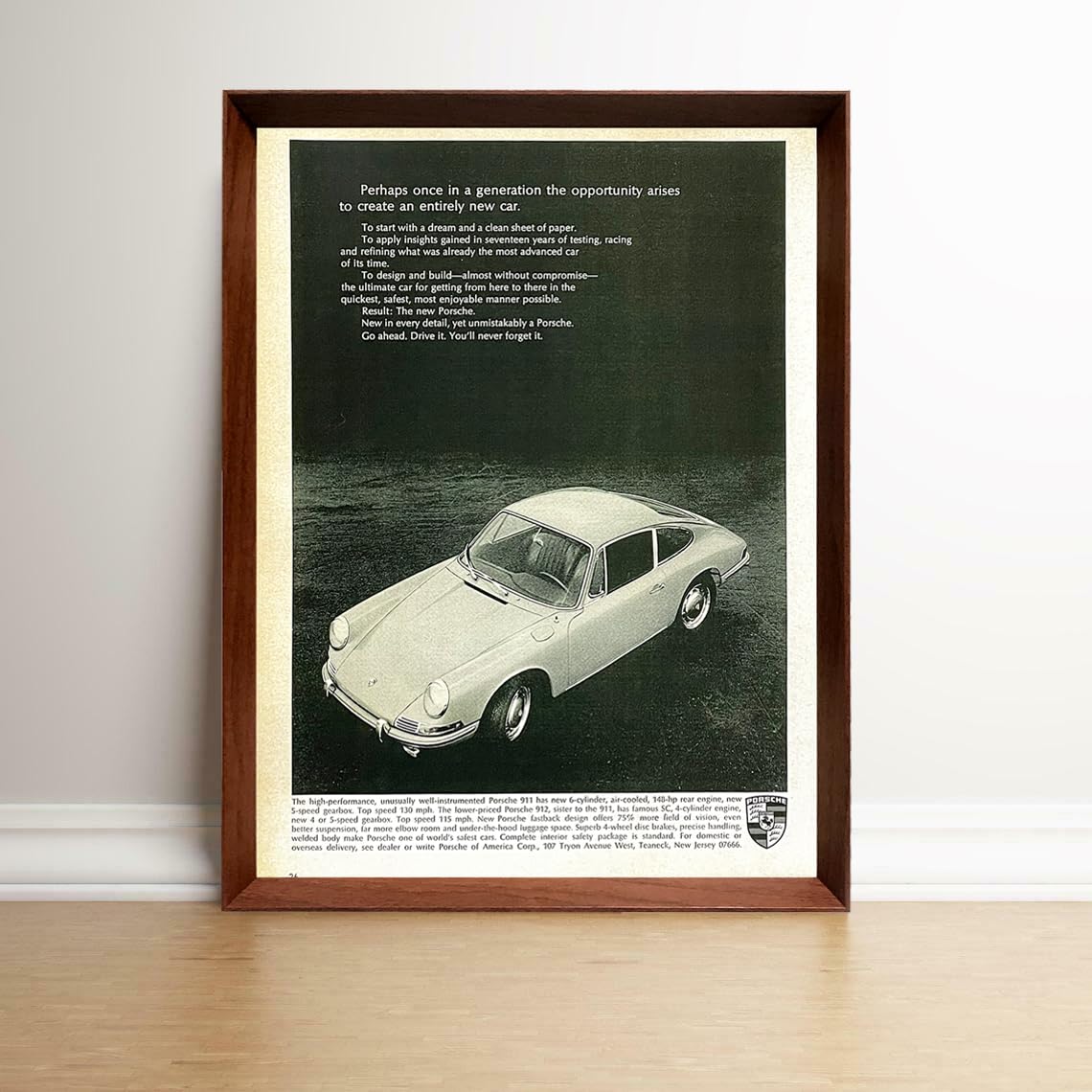Amazon.co.jp: ポルシェ 1960年代 アメリカ雑誌 ビンテージ広告