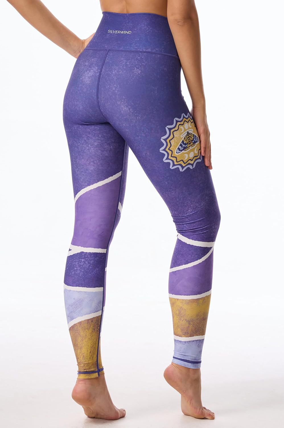 Silverwind High Waist Yoga Pants with Pockets, Soft and Stylish Patterned Leggings for Pilates,Workout and Fitness