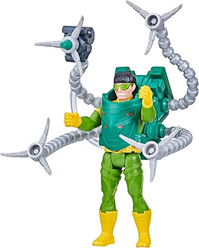 Miniatura 4 de Marvel Spider-Man Aqua Web Warriors - Figura de acción Doc Ock de 4 pulgadas con accesorio de equipo de agua recargable, figuras de acción para