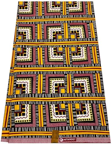 African Angola Ankara Wax Prints Fabrics -Sell by 6 Yards-