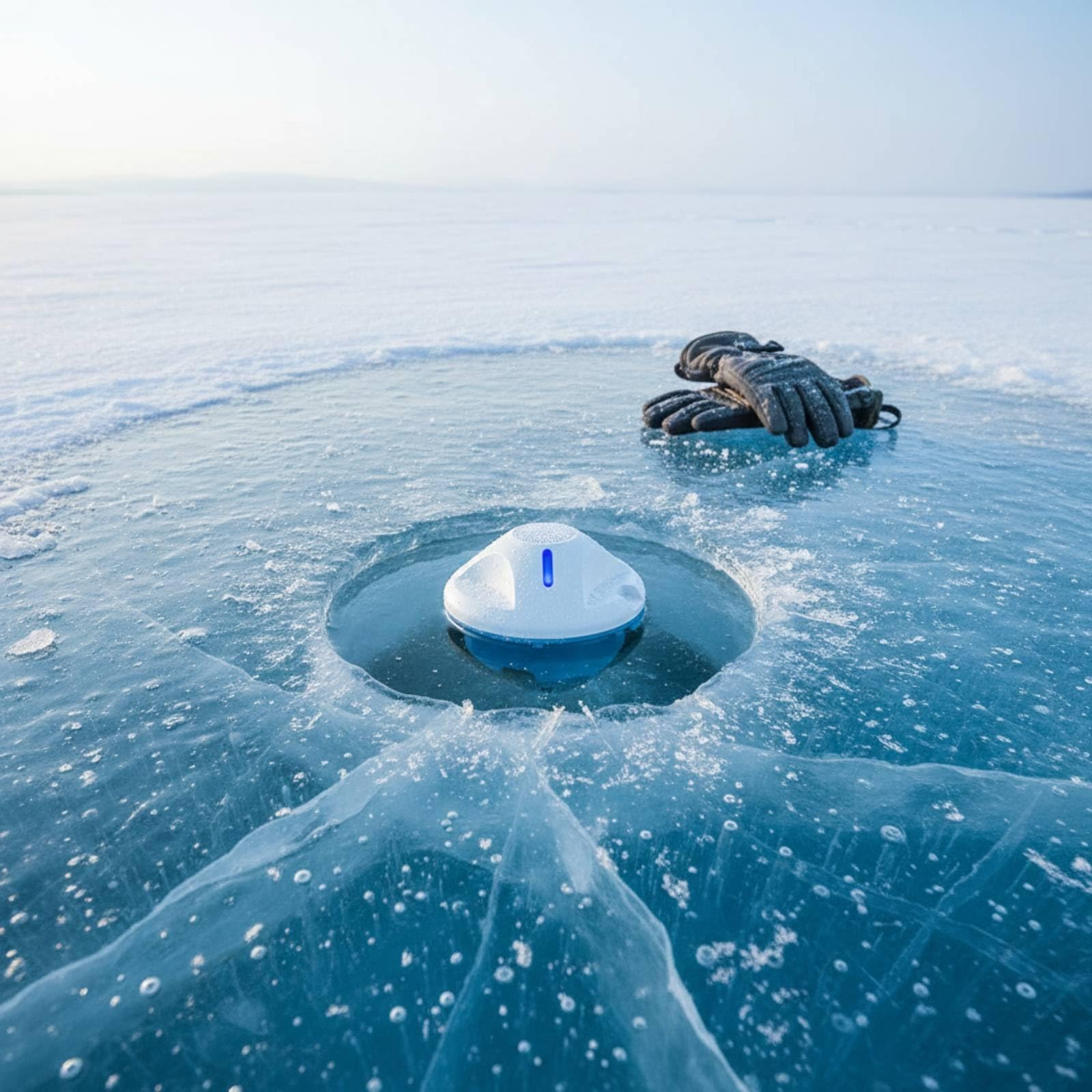 Sonar Électronique Sondeur Portable Chercheur de Poissons Capteur sans Fil Portée 60 des Contacts sous-Marins sur Smartphone Adapté à Pêche en Étang Rivière Mer