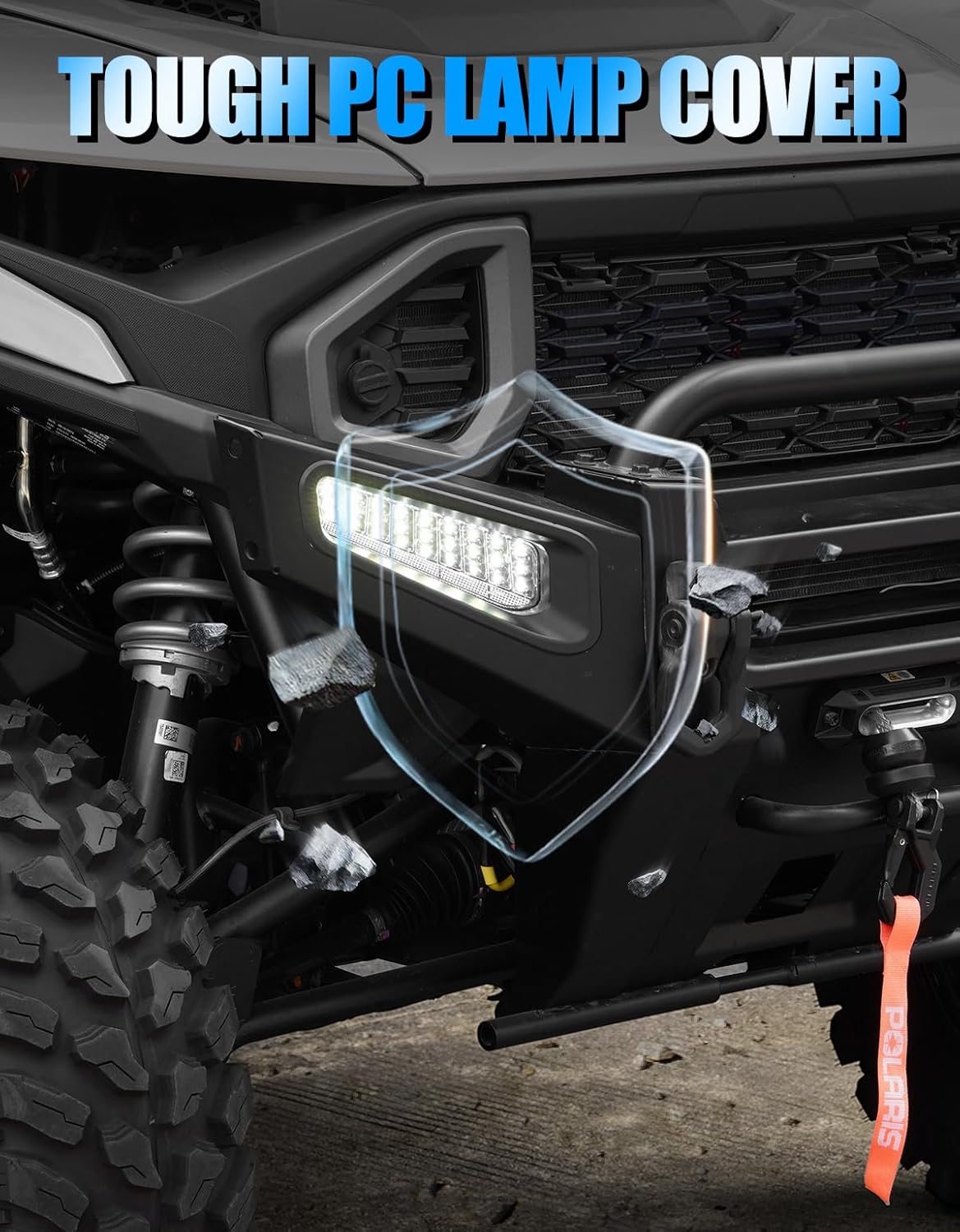 LED Front Bumper Lights with Sequential Turn Signal for Polaris Ranger XD 1500, Front Auxiliary DRL Accent Lights for Polaris Ranger XD 1500 2024 2025 Accessories, Replace #2889767
