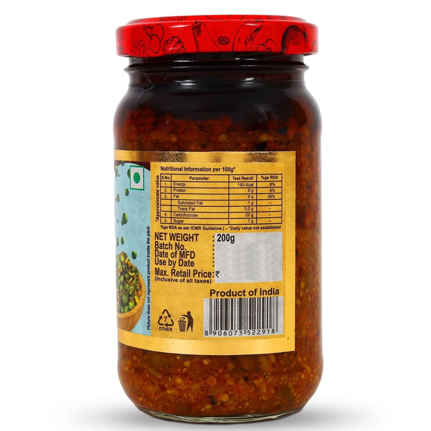 Chokhi Dhani Kair Pickle | Tangy and Spicy | Rajasthani Homemade Tenti Ker ka Achar | Glass Jar (Pack of 2, 200g Each) - Image 8 thumbnail