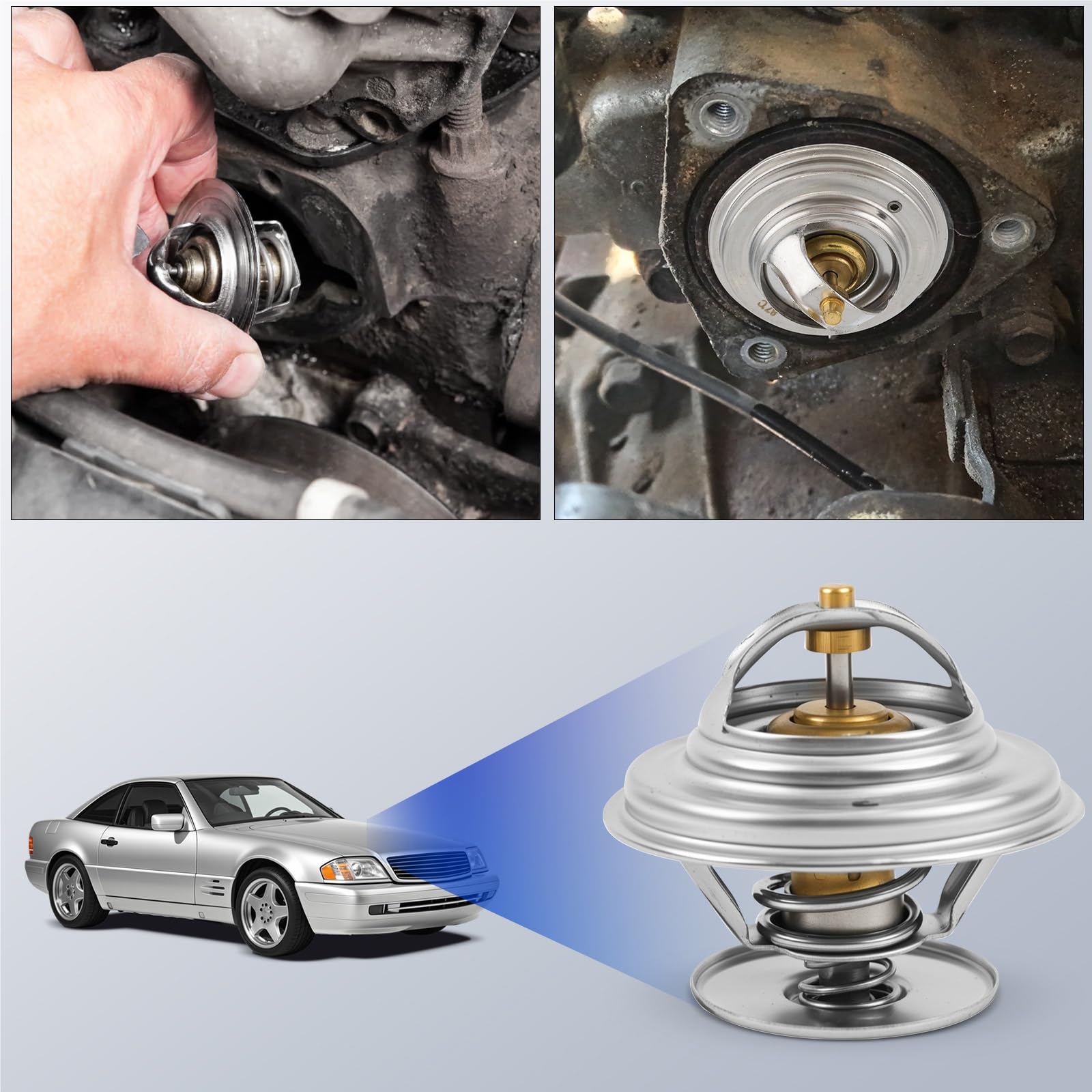 Alloggiamento termostato Compatibile con Mercedes-Benz E320 W210