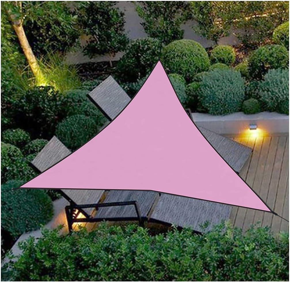 Sail Shade Triangle, Outdoor Sun Shade Sail Waterproof for Patios, 3m4m6m Garden Greenhouse Shade Cloth, Patio Covers for Shade and Rain Awning Shade Tent Canopy (Color : Pink, Size : 6x6x6m)