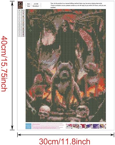 Miniatura 4 de Kit de pintura de diamantes 5D por números, pintura de diamantes de imitación de cristal 5D para manualidades, punto de cruz, suministros para