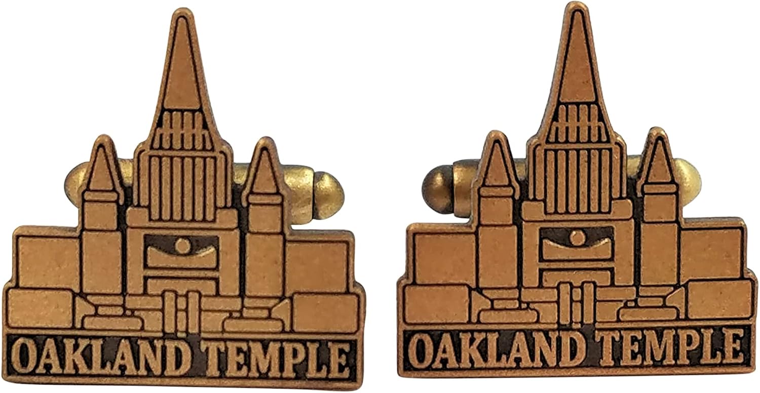 Oakland Temple Mormon Cufflinks, Lapel Pin, Earrings or Tie Bar