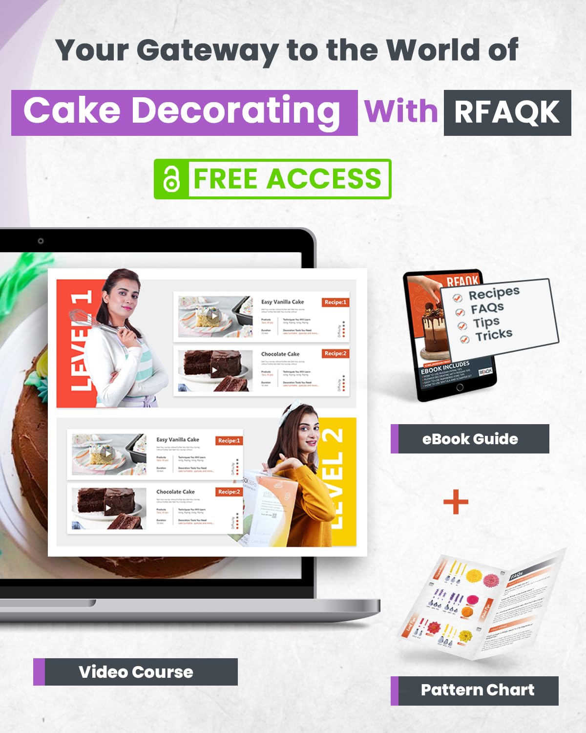 RFAQK Lot de 74 poches à douille et embouts pour débutants pour décorer un