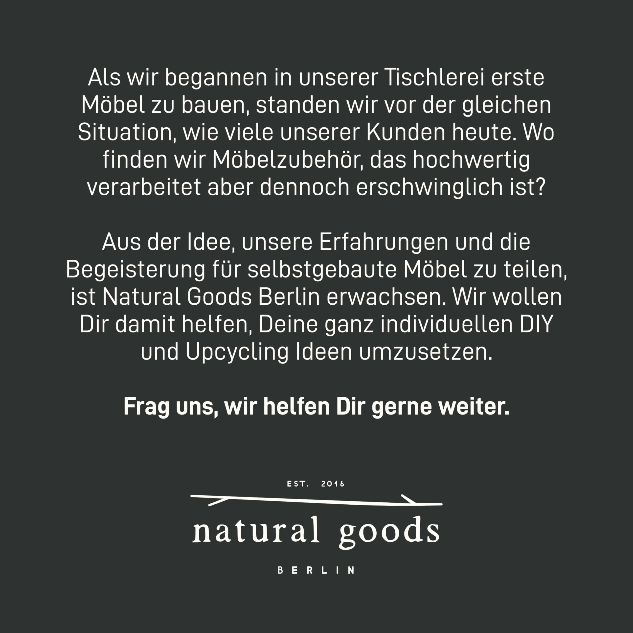Natural Goods Berlin Kleider-Stange Pipe GARD Wall | Einfache Wand-Montage | Garderoben-Stange im Industrial Design | Kleider-Stangen aus Metall | DIY-Garderobe Temperguss | T6cm * B40cm