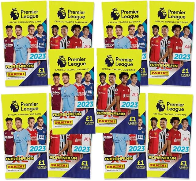 EPL 2022-23 Panini Adrenalyn XL Premier League Cards - 10-Pack Set (6 Cards per Pack) (Total of 60 Cards)