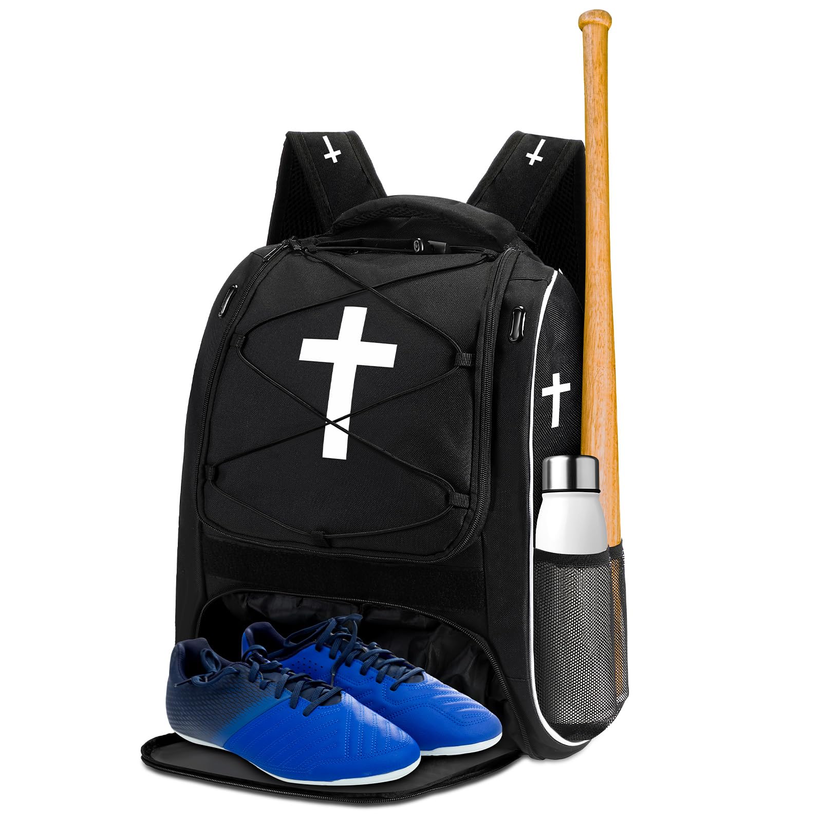 Christian Baseball Bag Cross Softball Backpack