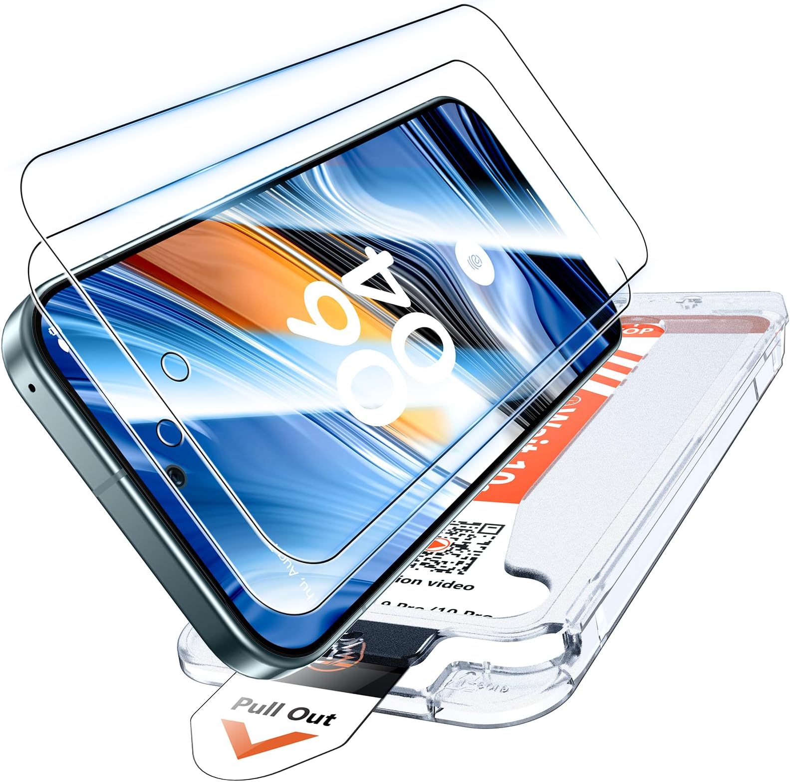 LK 2 Pack for Google Pixel 10 Pro/Pixel 9 Pro Screen Protector, 2 HD Tempered Glass Screen Protector with 1 Dust Free Installation Tool for Pixel 10 Pro, Anti-Scratch, Easy Installation