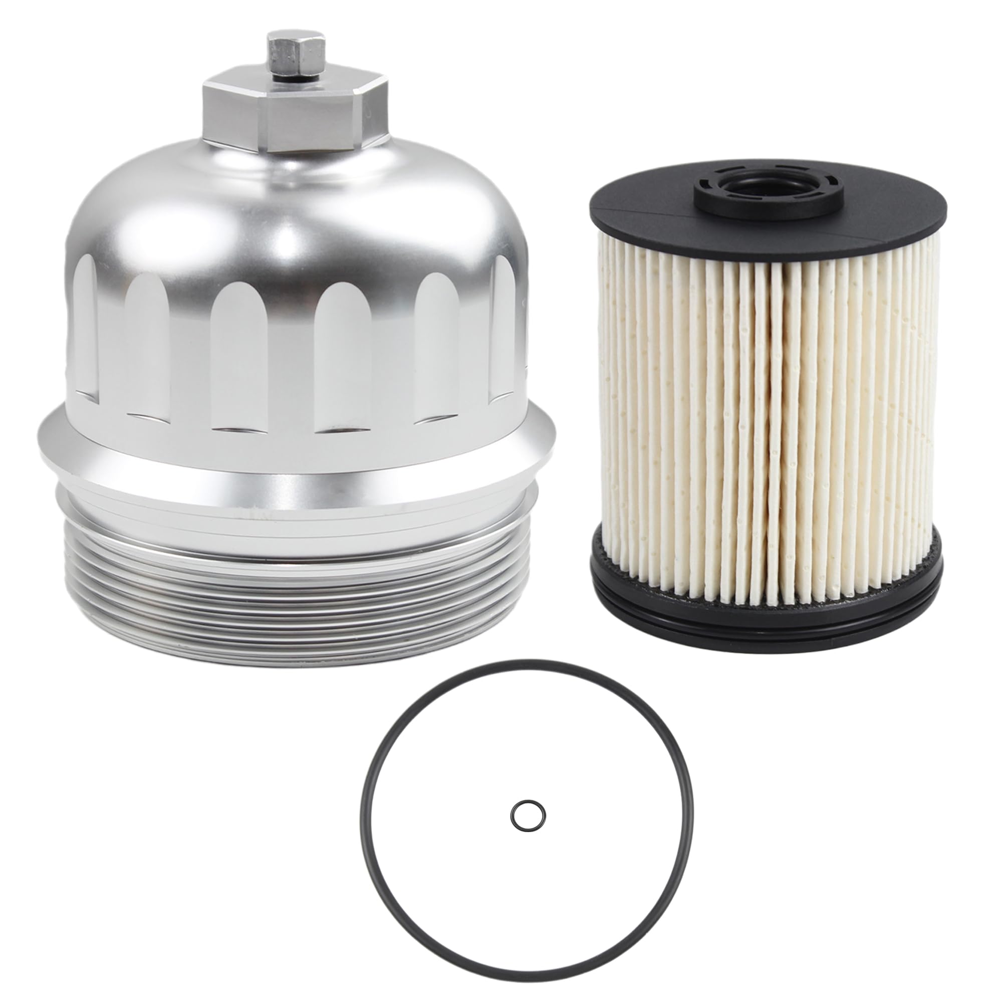 Billet Aluminum Fuel Filter Housing Cap – For 2017-2019 GM 6.6L L5P Duramax Diesel – Part #134001