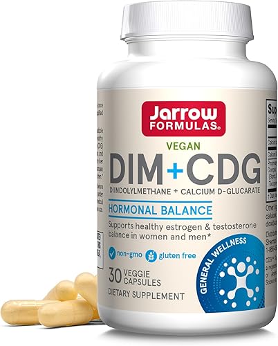 Arrow Formulas DIM + CDG, suplemento dietético, apoyo de desintoxicación hepática para una regulación hormonal saludable y bienestar general, 30