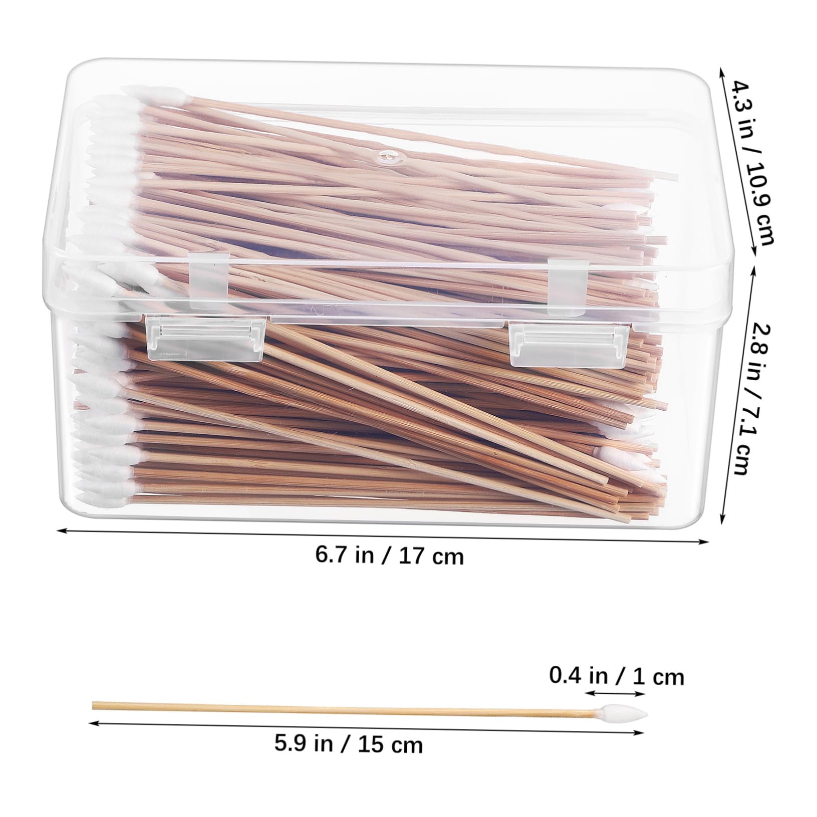 Healeved 1000piezas Bastoncillos De Algodón De Precisa Para Maquillaje y Limpieza De Para Electrónica y Cuidado Personal