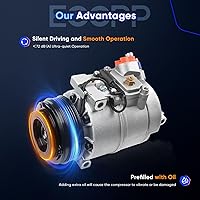 Vista 6 de ECCPP Bomba de compresor de CA para BMW 330xi 525i 528i 530i 540i 740i M3 X3 1997-2005 AC Compresor