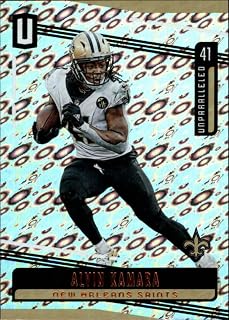 2019 Unparalleled Football Flight #128 Alvin Kamara New Orleans Saints Official Panini Trading Card