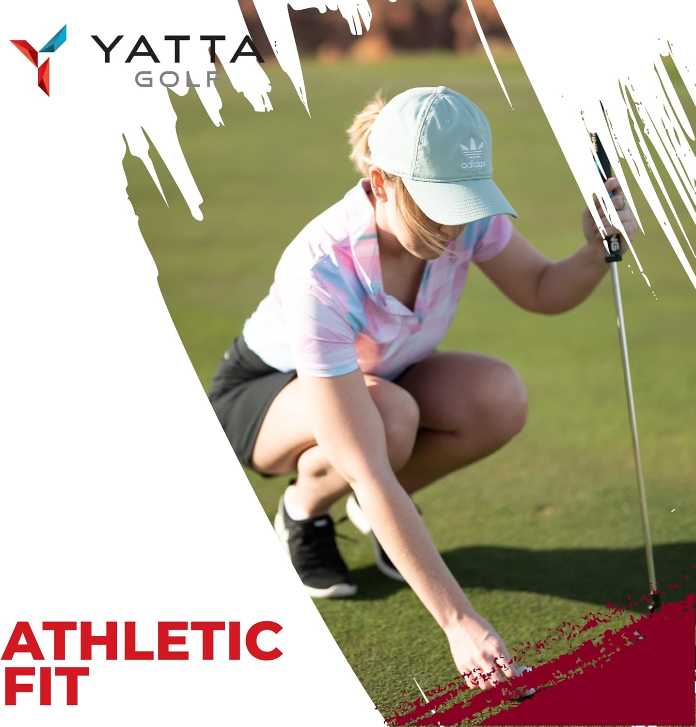 Vista 7 de YATTA GOLF Polo de golf para mujer, resistente a las arrugas, absorbe la humedad y cuello en V para mujer