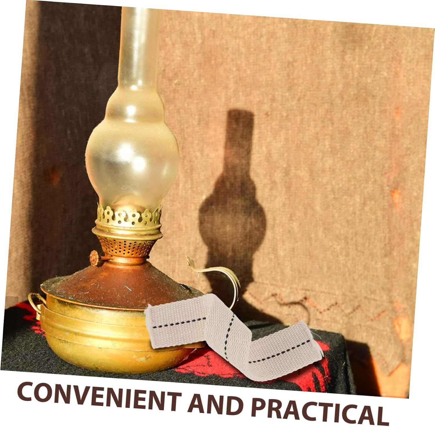 MERRYHAPY Retro Oil Lamp Wick Replacement Cotton Wicks for Kerosene Lanterns 10-Pack Easy to Install Compatible Most Oil Lamps for Camping and Outdoor Use
