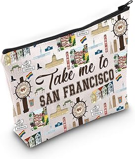 WZMPA Bolsa de maquillaje de viaje San Franci...