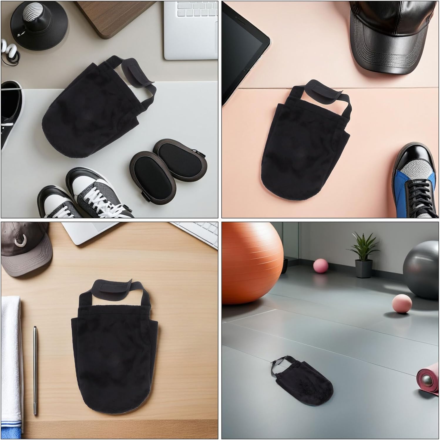 3 Pairs Bowling Shoe Sliding Sleeve Covers with Elastic Band One Size Fits Most Unisex Shoes Slide- for Men and Women