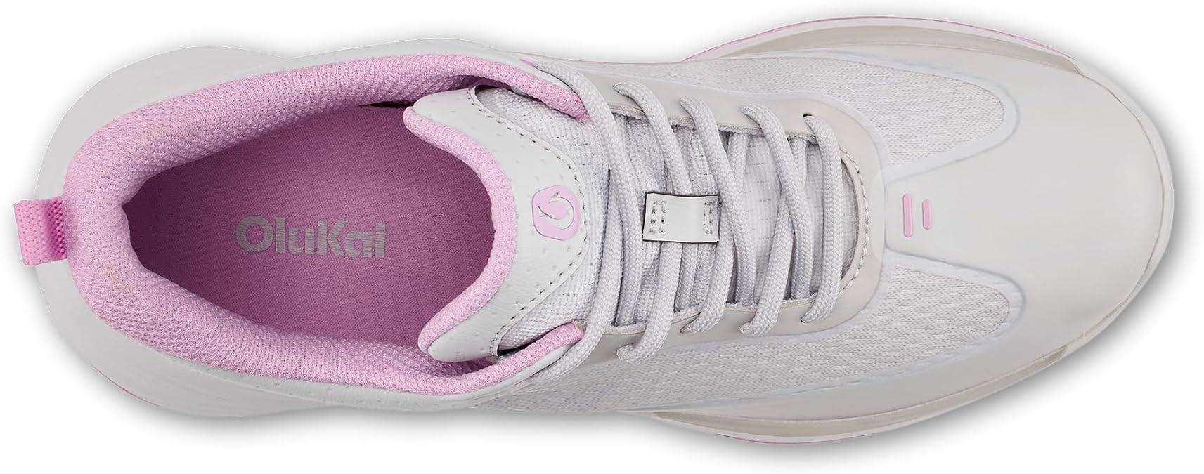 OLUKAI Makena WP Women's Golf Shoes, Superior Performance & Tour Professional Tested, High Cushioning & Support, All-Day Comfort, Sterling/Sterling, 8.5