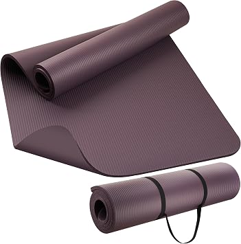 KEEP Extra Thick NBR Yoga Mat for Women & Men, 15mm Thick, 72x32 Large Exercise Mat with Non-Slip Workout Mat for Yoga, Pilates, Stretching, Meditation Wide & Cushioned Fitness Mat
