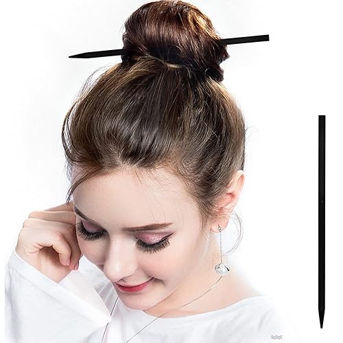 Miniatura 4 de LEKAI - 30 palillos de madera para el cabello, pinzas para el cabello, pinzas para el cabello, soporte decorativo para mujeres y niñas (7.087 in)
