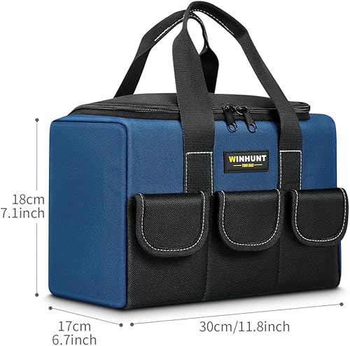 Miniatura 4 de Pequeña bolsa de herramientas, impermeable, organizador de bolsa de herramientas 1680D, bolsas de herramientas para hombres, resistentes, con