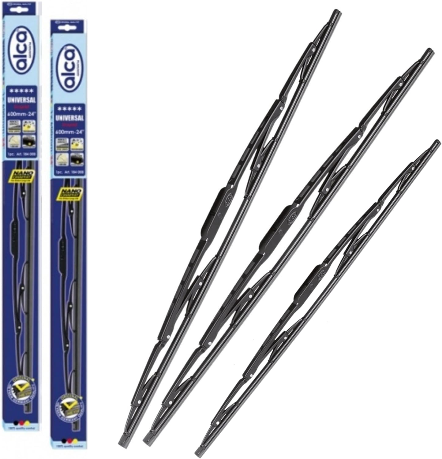 Fits Honda CRV 2002-2006 Set of 3 Wipers Front 21"20" And Rear 11" Alca UNIVERSAL Hondaa CR-V 2002-2006