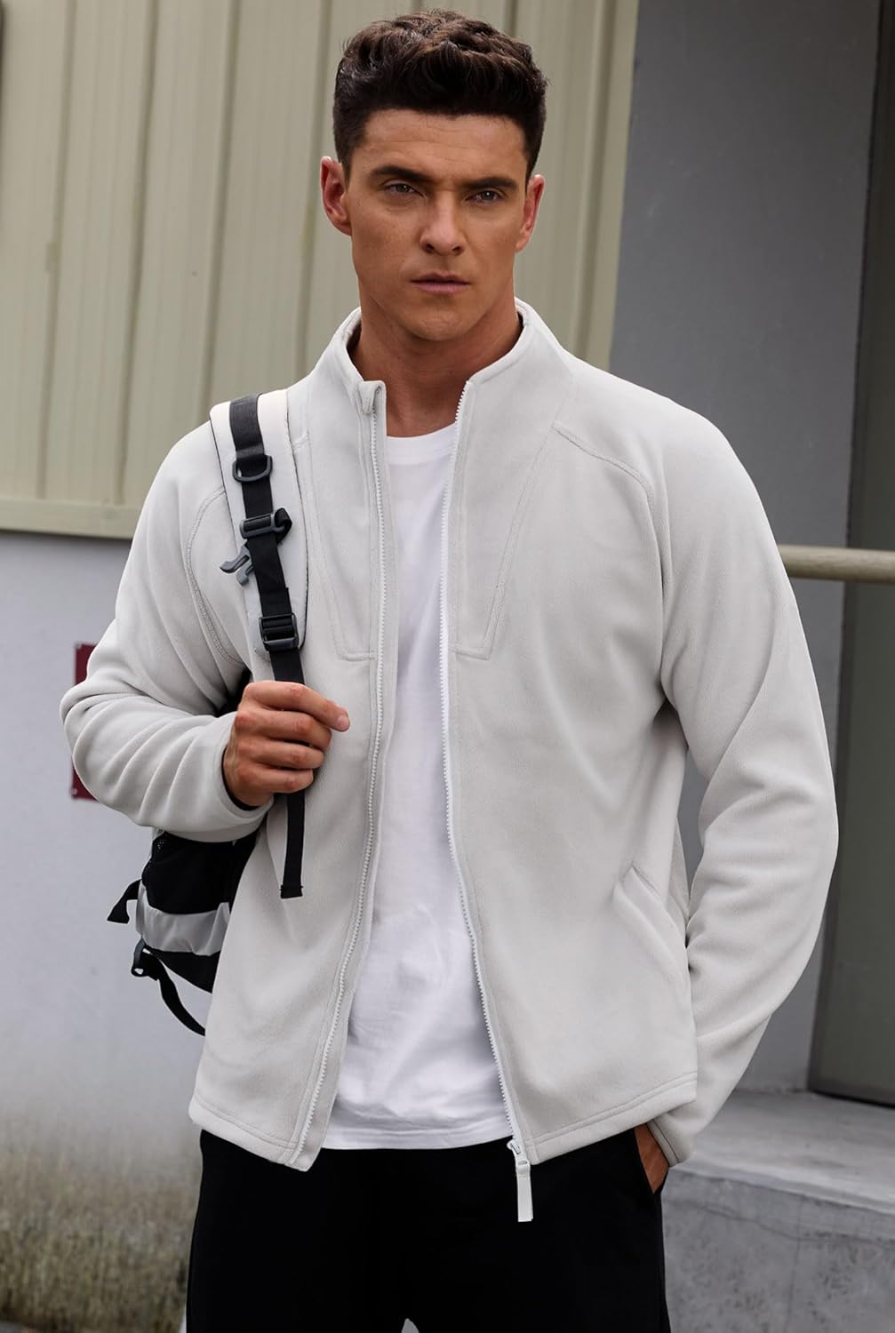 Men's Polar Fleece Jacket Warm Soft Midweight Full Zip Sweatshirt (S-XXL) - Image 4