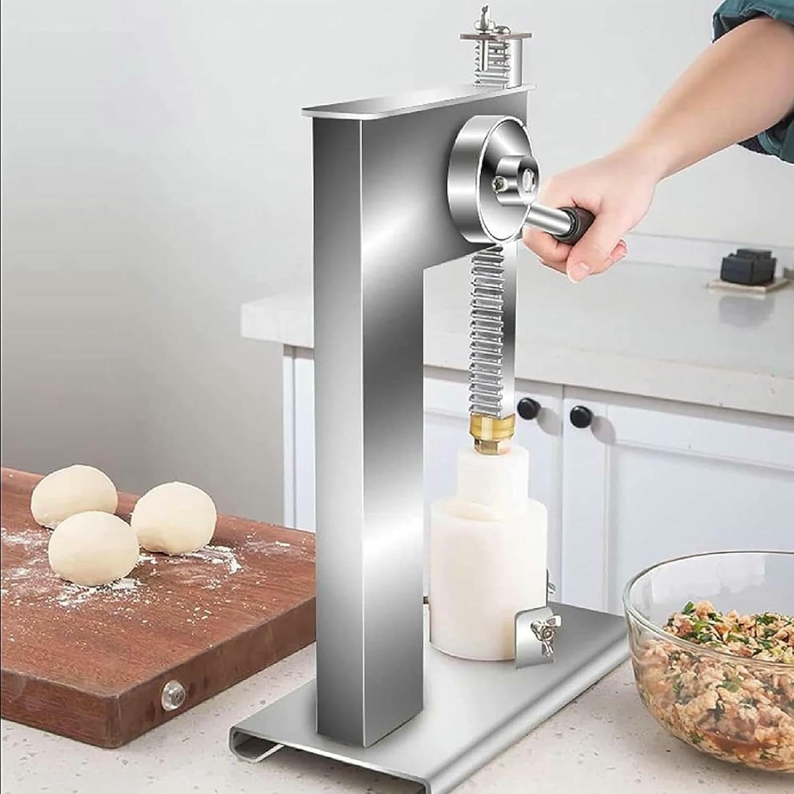 Baozi Maker Brötchenmaschine mit 3 Formteilen, chinesische Bao-Herstellung, Edelstahl, gedämpft, gefüllt, Kochwerkzeug-Sets