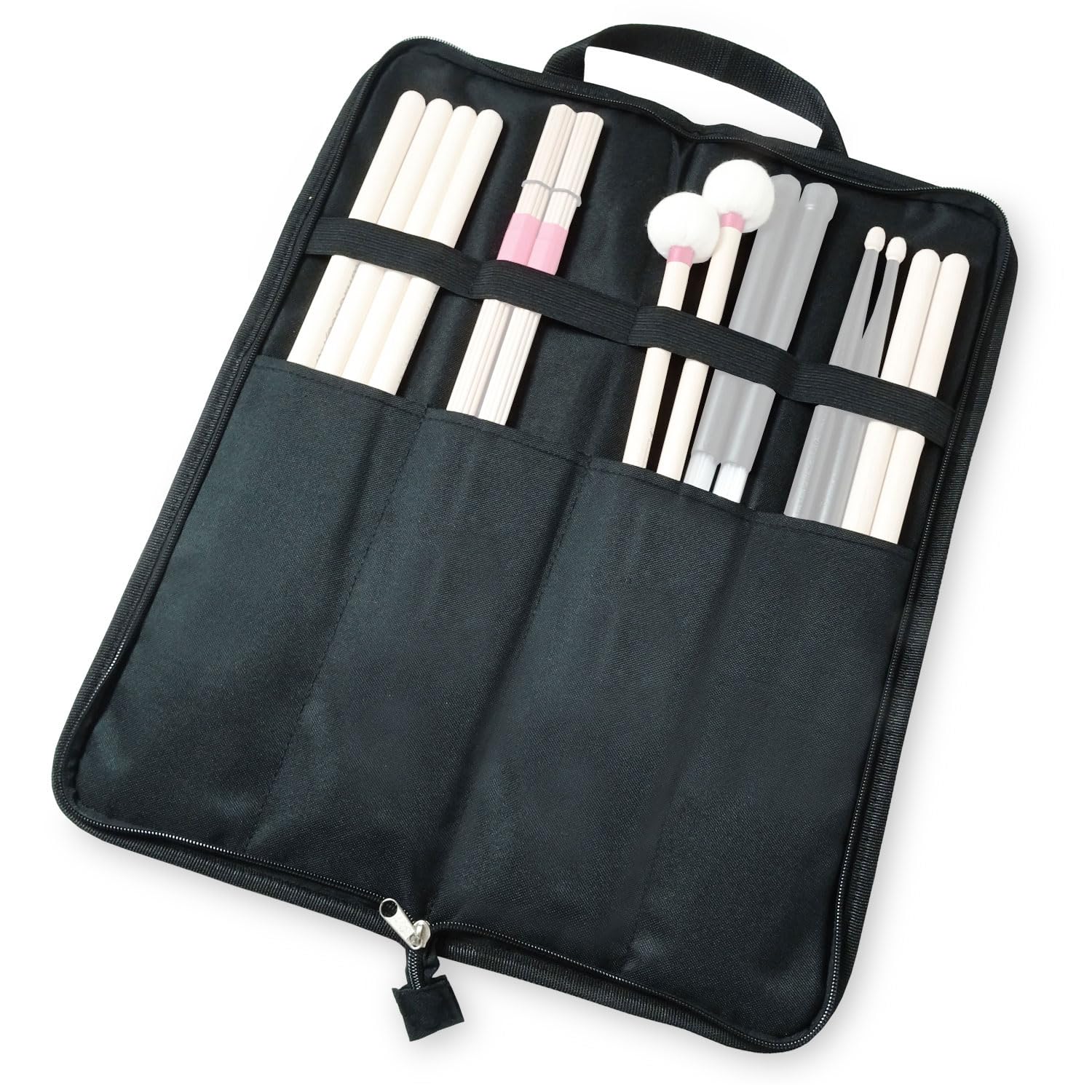 keepdrum Stickbag Starter-Set + SV1 Rods + SV507 Jazz Besen + 5A Drumsticks