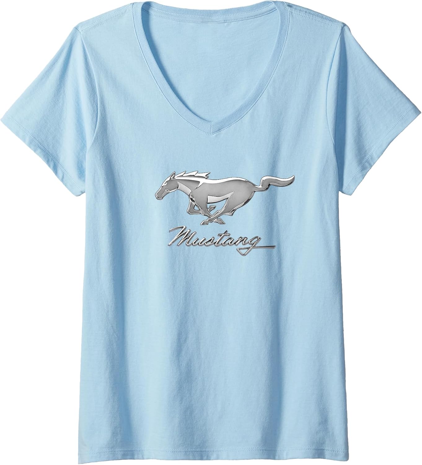 Women's Mustang Emblem V-Neck T-Shirt