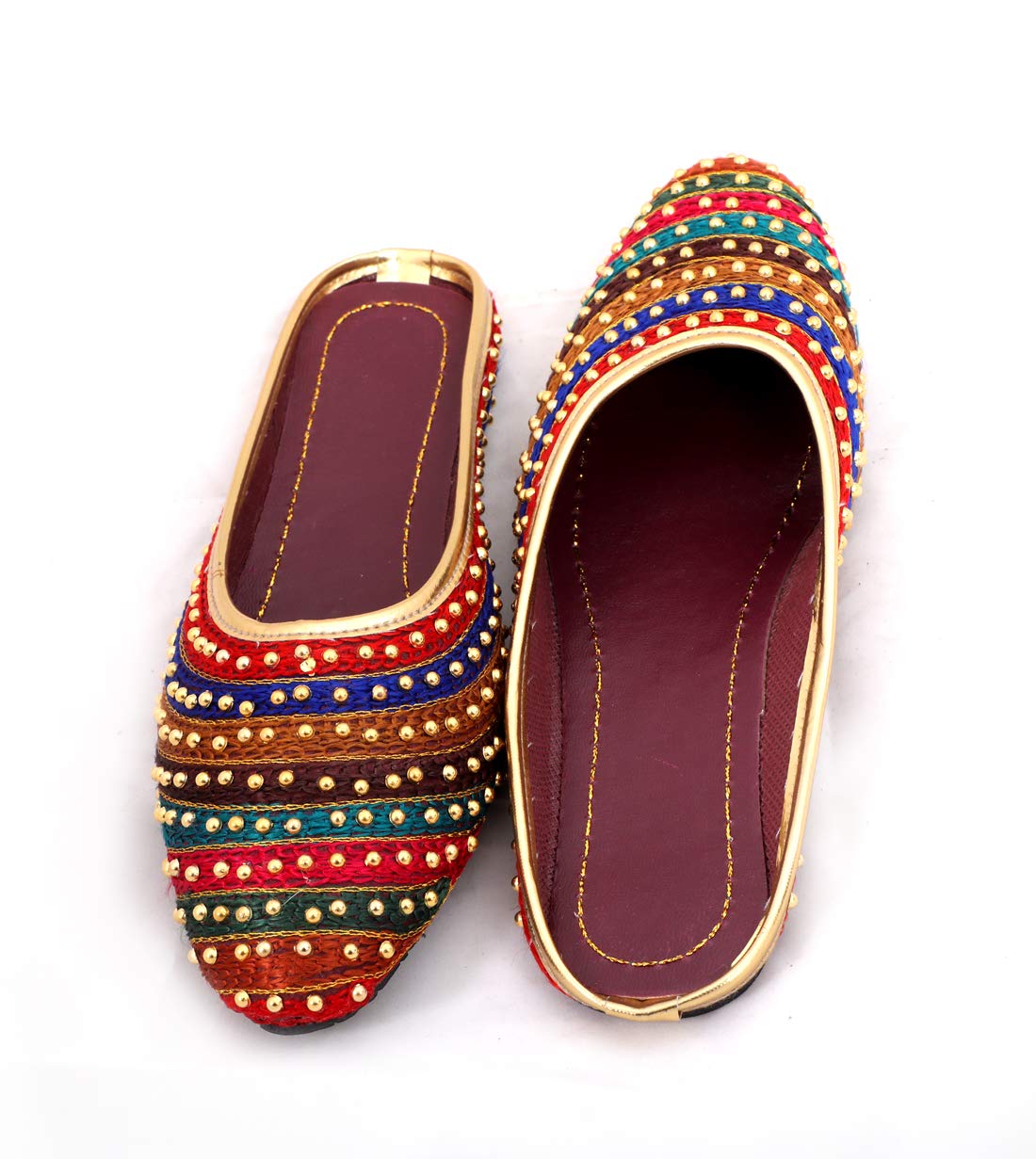 Indian Handicraft Synthetic Women/Girls Casual Flat/Jutti/Chappal Multi (3 UK) (B08354BH81) Amazon Price History, Amazon Price Tracker