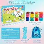 Magnetic Chess Game with String, 20 Colorful Magnet Stones & Portable Storage Bag,Strategy Board Game for Family Game Night,Party, Travel, Camping,Indoor Outdoor Use for Kids Adults