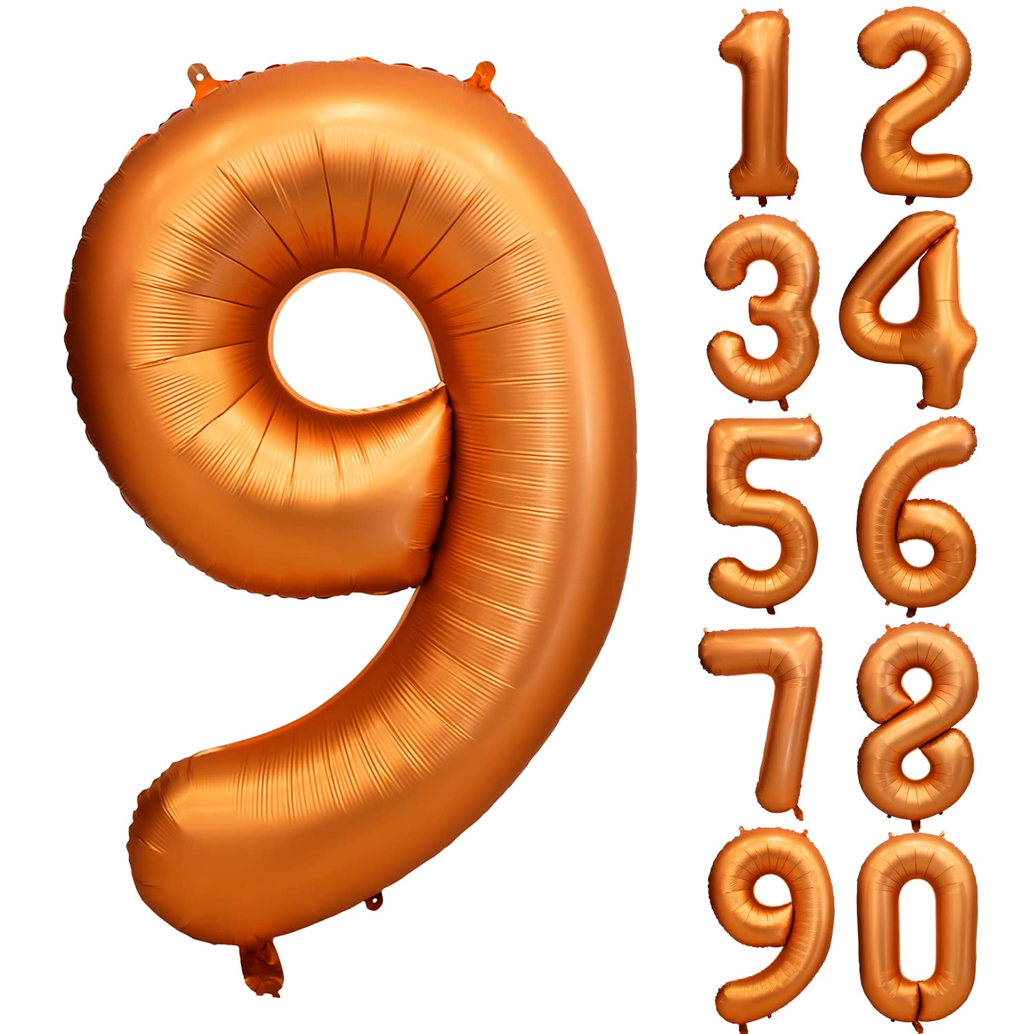 Red 0 balloon 40 Inch Giant Helium Foil Number 0 to 9 Red Balloon Birthday Wedding Party Digital Decorations (Number 0) — view 71