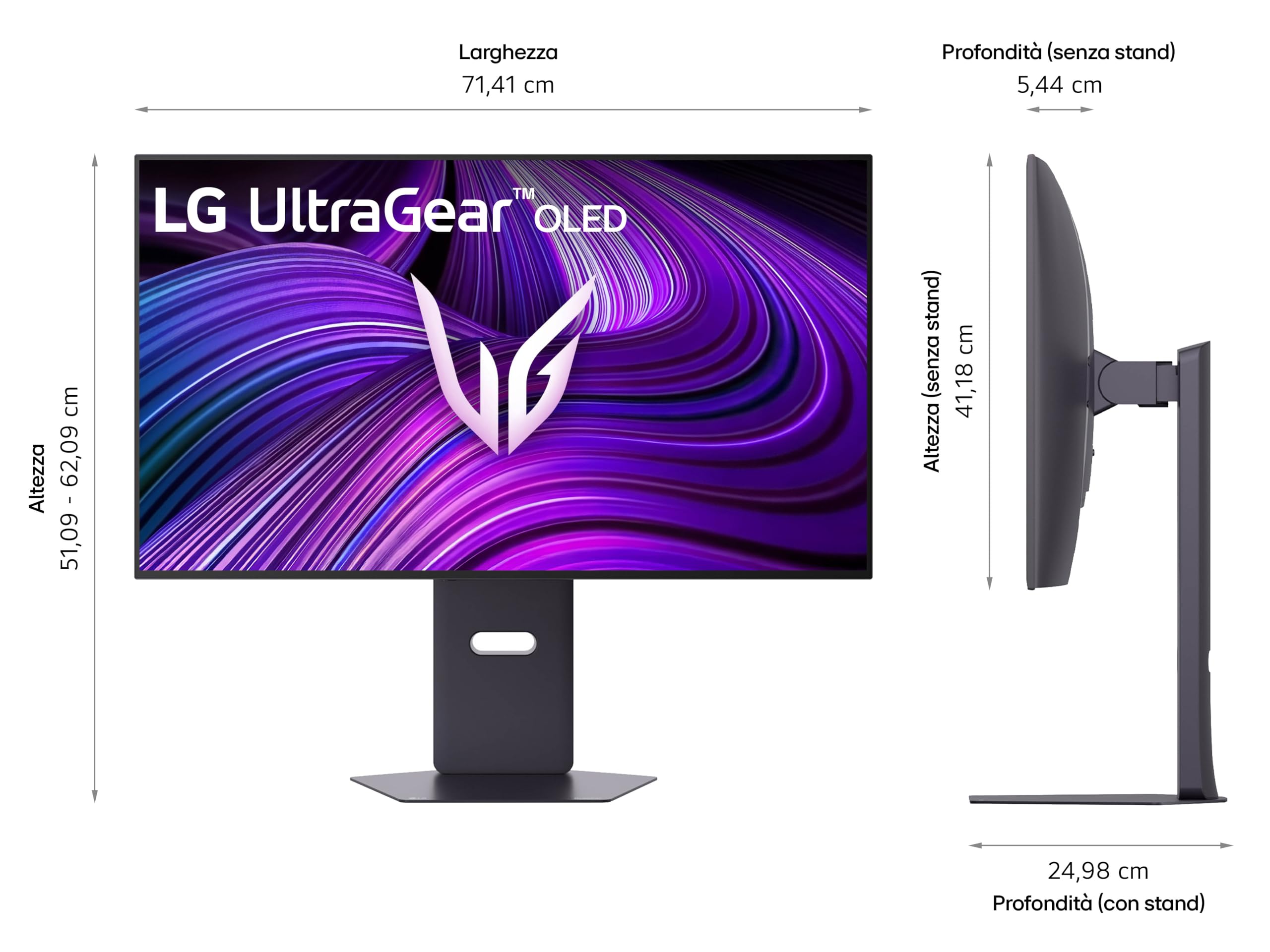 LG Ultragear 32GX850A-B.AEU 32" Gaming PC Display - Panel OLED o rozdzielczości UHD (3840 x 2160), 0,03ms 165Hz, DisplayHDR400 True Black, DCI-P3 98.5% (CIE1976), FreeSync Premium Pro, kompatybilny