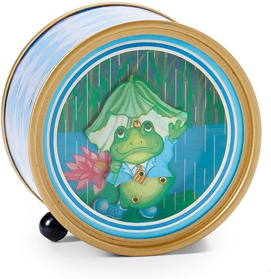 Dancing Animated Frog Music Box Playing Singin' in The Rain