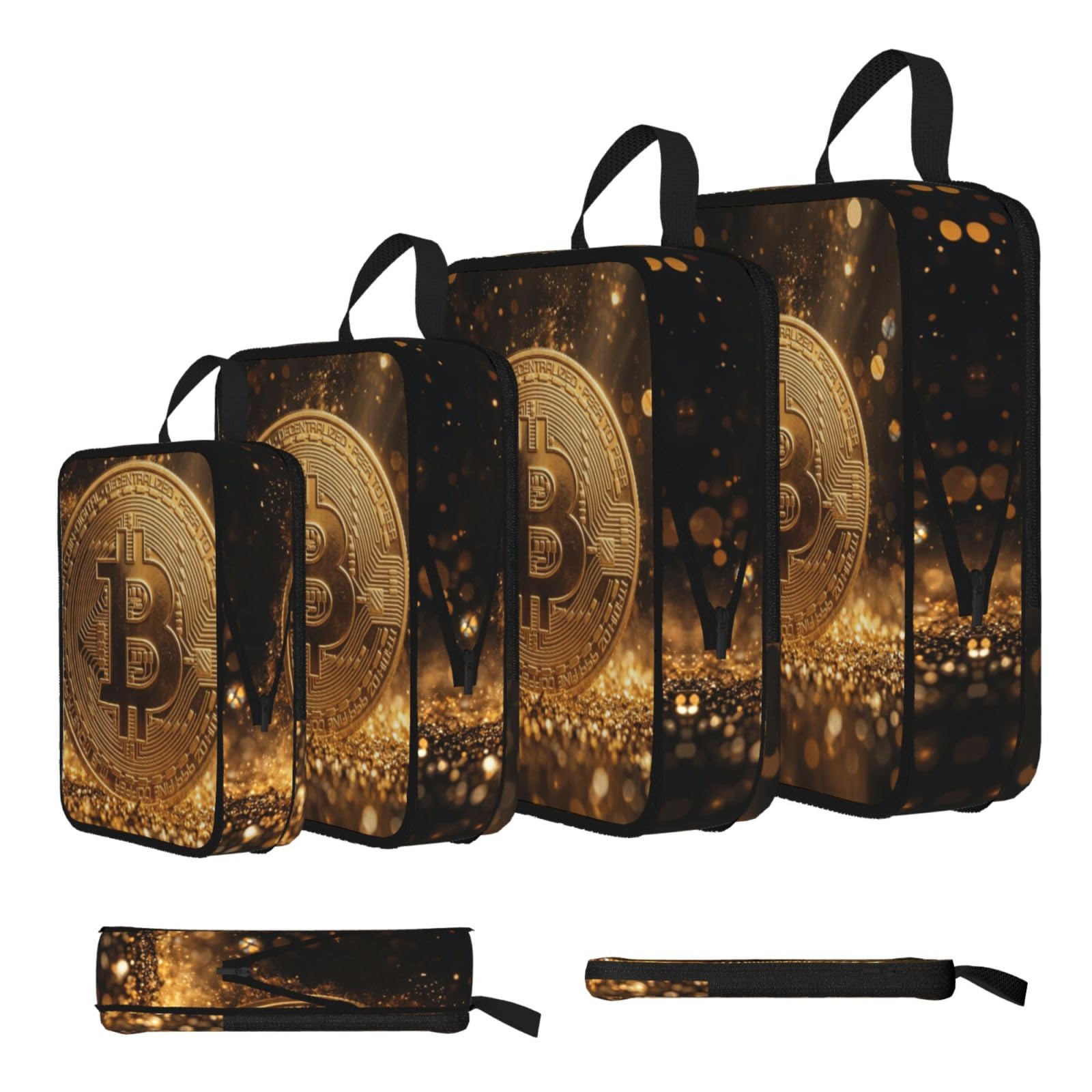 Gold Coin Compression Packing Cubes 4 Piece Set