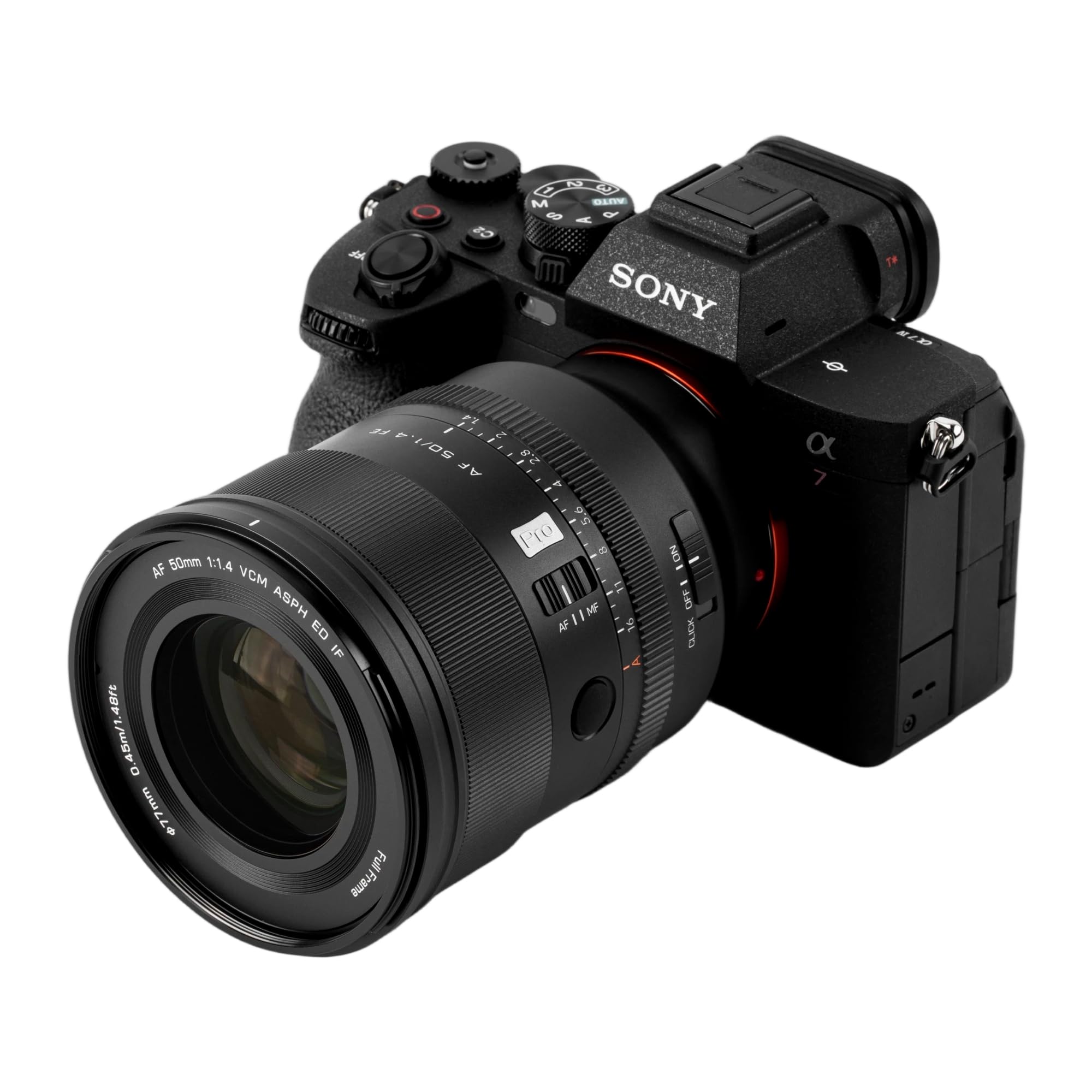 Obiektyw VILTROX AF 50mm F1.4 Pro FE, obiektyw z automatycznym ustawianiem ostrości, pełna klatka F1.4, jasna przysłona, obiektyw główny, kompatybilny z Sony a7, a7II, a7III, a7R, a7RII, a7RIII, a7RIV