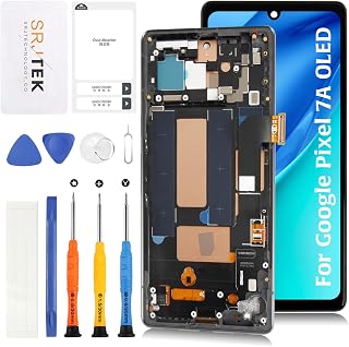 For Google Pixel 7A OLED Screen Replacement (Non-Original) Framed (requires fingerprint cable transfer) Screen Replacement Display Screen 6.1" LCD Screen Touch Digitizer Assembly for Google