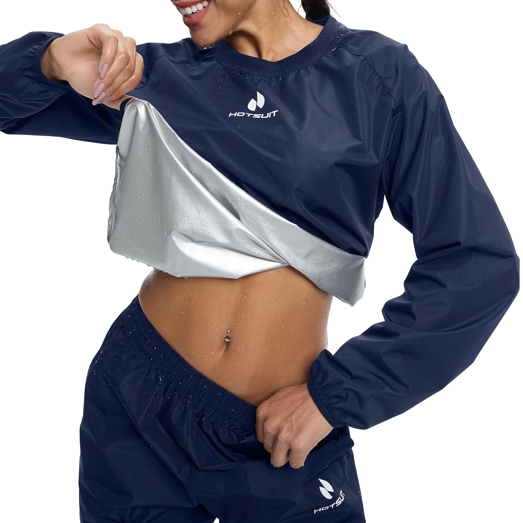 HOTSUIT Sauna Suit Women Durable Gym Workout Sauna Jacket Pants Sweat Suits