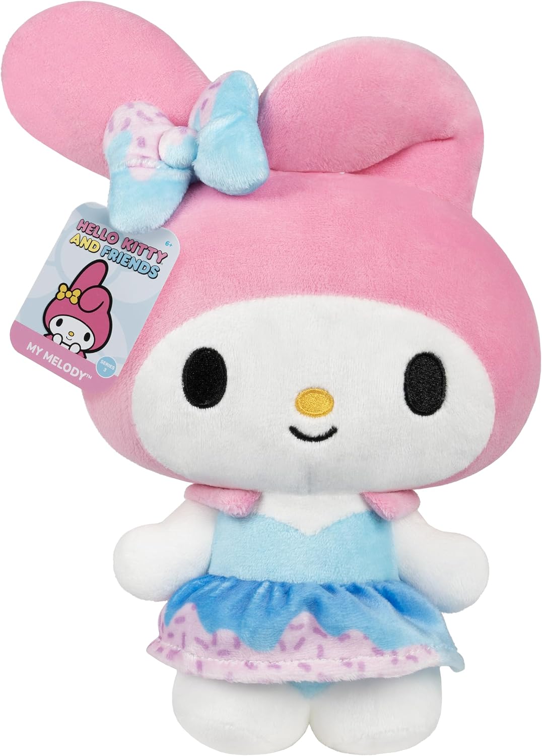 Jazwares Hello Kitty and Friends - 8-Inch My Melody Candy Wonderland Plush - Officially Licensed Sanrio Product from Ages 6+