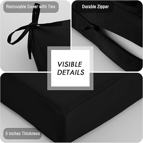 Miniatura 71 de idee-home Cojín de banco para exteriores impermeable, cojines de banco para muebles de exterior, almohadilla de asiento de repuesto para columpio