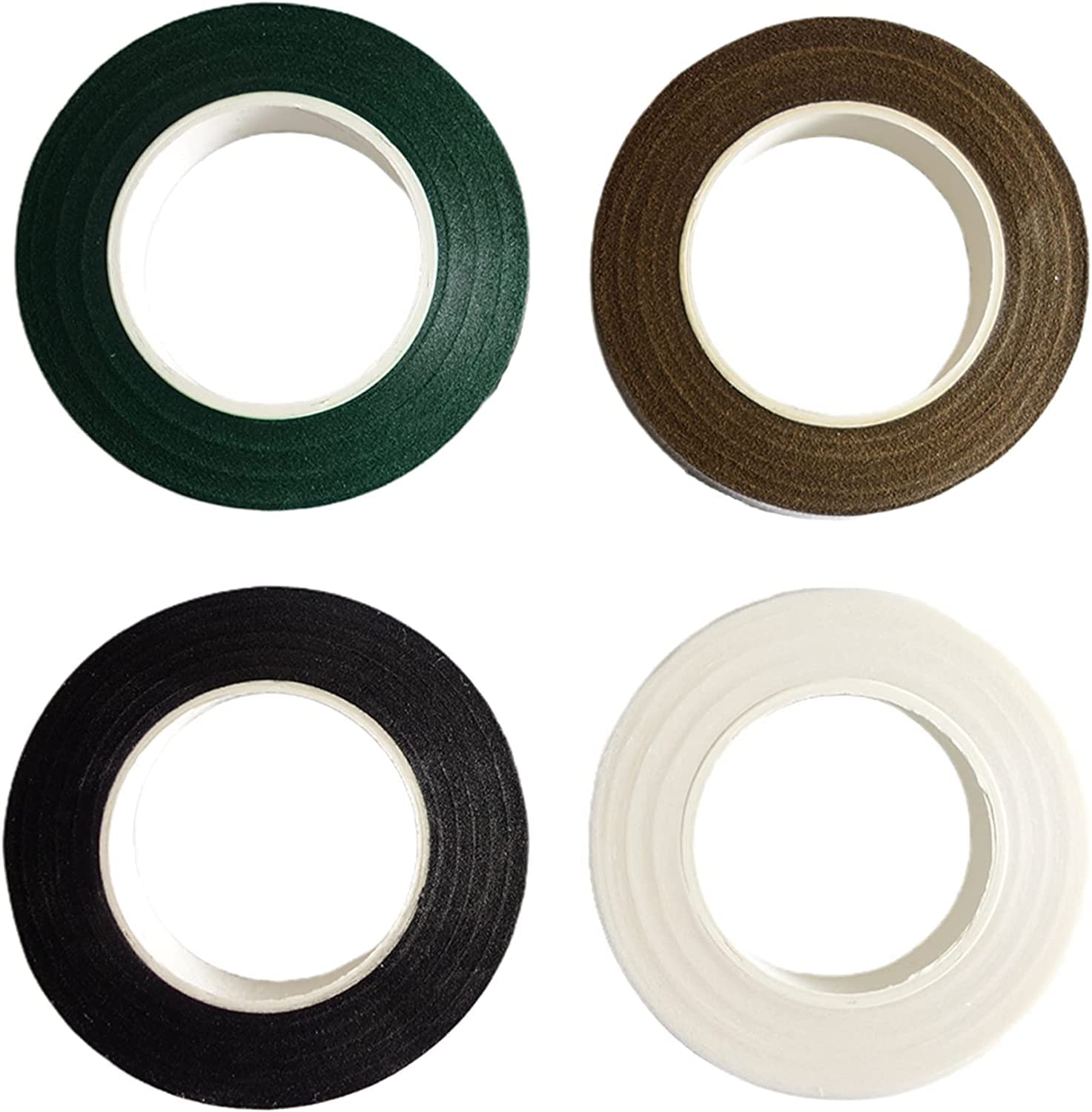 Just Flowers Flower Making Floral Tapes | Strecheble Tapes for Art and Crafts (Pack of 4, Brown, Green and White), 1.27 Cm-image-9