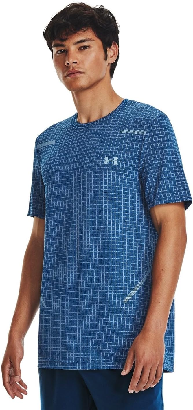Under Armour Mens UA Seamless Grid Short Sleeve - Engineered Mesh Ventilation