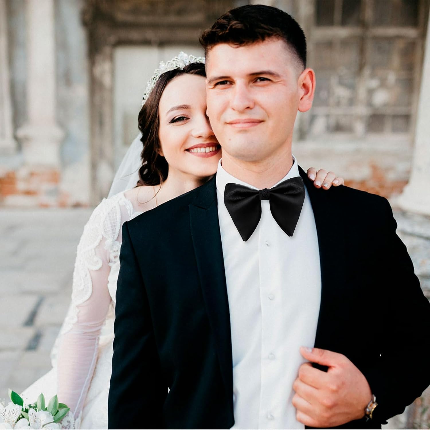 Bow Ties for Men, Oversized Bow Ties for Men Pre-tied Mens Bow Tie, Adjustable Bow Tie for Tuxedo/Wedding/Party - Image 6